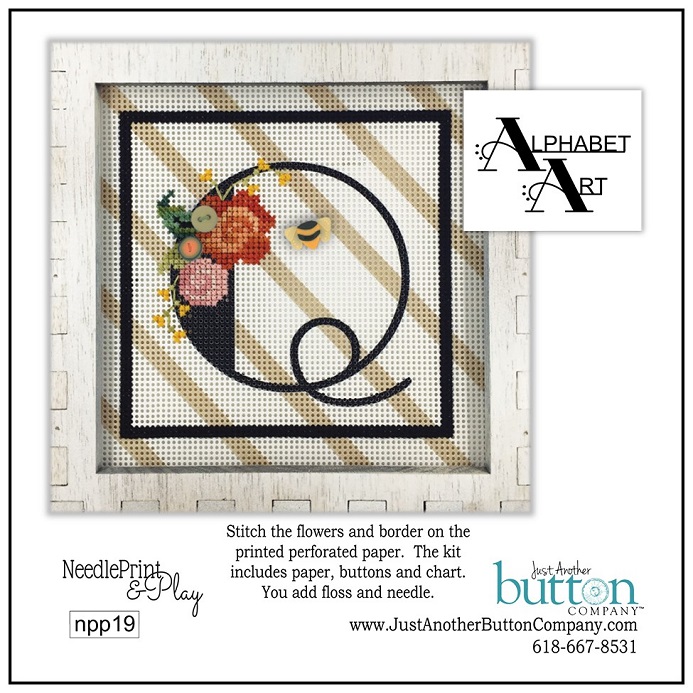 click here to view larger image of Alphabet Q (counted cross stitch kit)