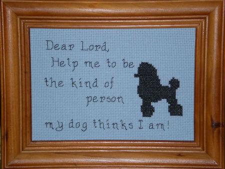 click here to view larger image of Dear Lord - My Dog (chart)