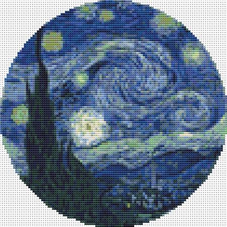 click here to view larger image of Starry Night Over the Rhone, The - Circle (Vincent Van Gogh) (chart)