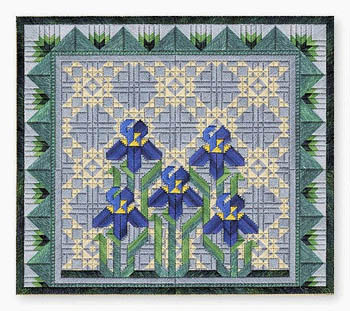 click here to view larger image of Spring Irises (counted canvas chart)