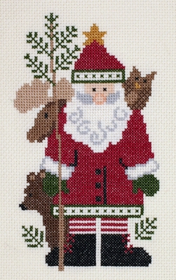 click here to view larger image of Kodiak Santa (counted cross stitch kit)