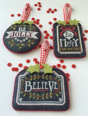 click here to view larger image of Chalkboard Ornaments - Christmas Collection Part 1 ()
