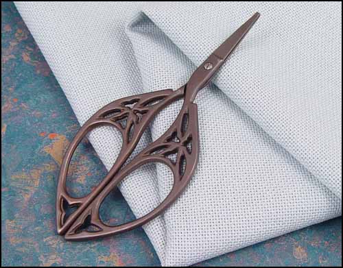click here to view larger image of Bronze Butterfly Embroidery Scissors (chart)