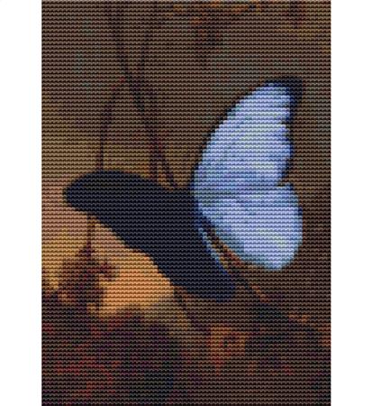 click here to view larger image of Blue Morpho Butterfly (mini chart) (Martin Johnson Heade) (chart)