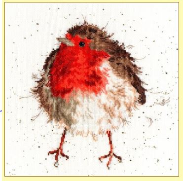 click here to view larger image of Jolly Robin (counted cross stitch kit)