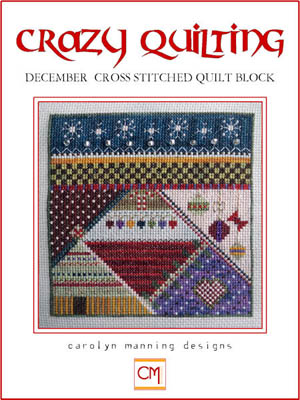 click here to view larger image of Crazy Quilting - December Quilt Block (chart)