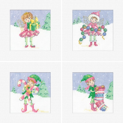 click here to view larger image of Christmas Card Assortment (counted cross stitch kit)