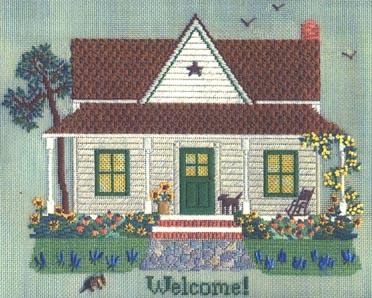 click here to view larger image of Lone Star Cottage (counted canvas chart)