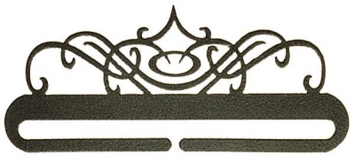 click here to view larger image of Windy Scroll Split Bottom Bellpull - Charcoal - 9in (accessory)