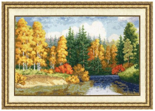 click here to view larger image of Golden Autumn (counted cross stitch kit)