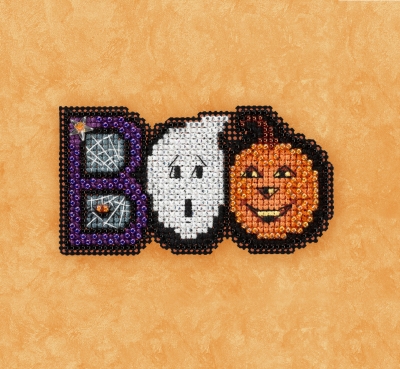 click here to view larger image of Boo - Autumn Harvest Series (counted cross stitch kit)