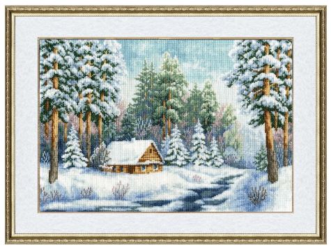 click here to view larger image of Forester's Lodge (counted cross stitch kit)