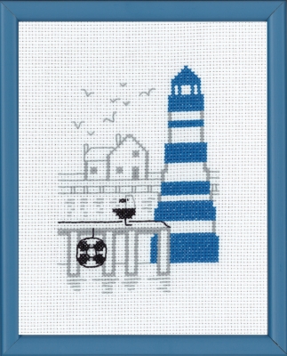 click here to view larger image of Blue Lighttower (counted cross stitch kit)