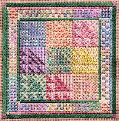 click here to view larger image of Color Study - Sawtooth Sampler (counted canvas chart)