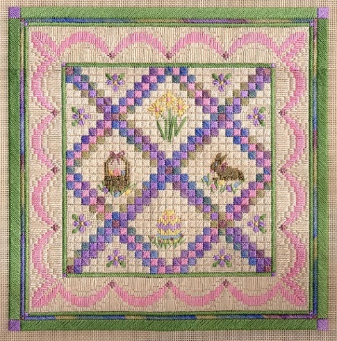 click here to view larger image of Easter/Springtime Quilt (counted canvas chart)