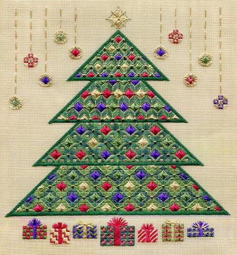 click here to view larger image of Christmas Tree 2011 (Includes Beads) (counted canvas chart)