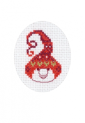click here to view larger image of Elf Card (counted cross stitch kit)