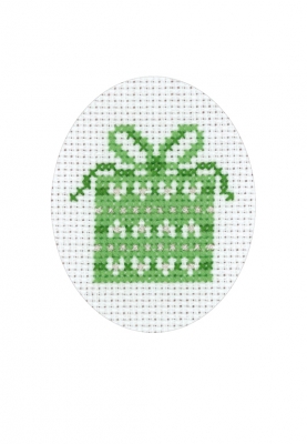 click here to view larger image of Christmas Gift Card (counted cross stitch kit)