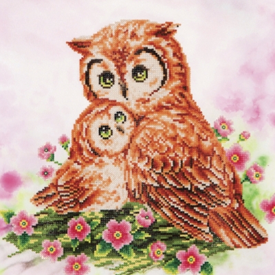 click here to view larger image of Mother and Baby Owl (Diamond Embroidery)