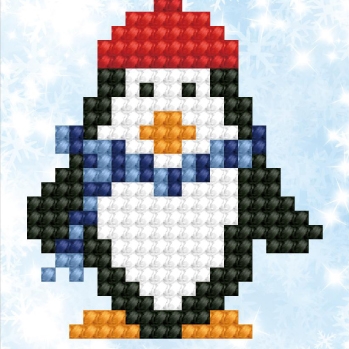 click here to view larger image of Penguin Waddle (Diamond Embroidery)