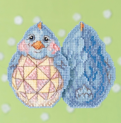 click here to view larger image of Blue Chick  (counted cross stitch kit)