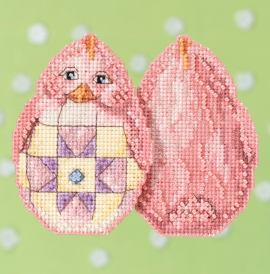 click here to view larger image of Pink Chick  (counted cross stitch kit)