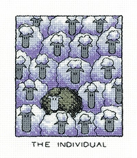 click here to view larger image of Individual, The  (14ct) (counted cross stitch kit)