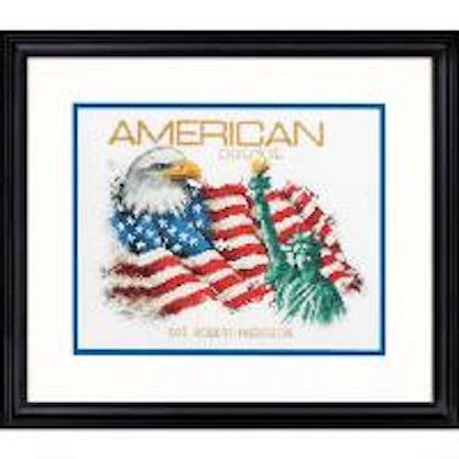 click here to view larger image of American Patriot - 14 count (counted cross stitch kit)