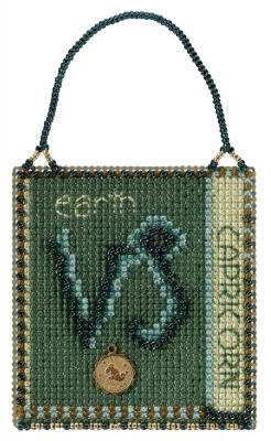 click here to view larger image of Capricorn (2018) - Zodiac Charmed Ornament (counted cross stitch kit)