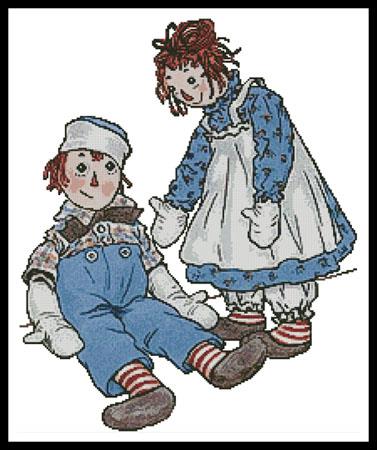 click here to view larger image of Raggedy Ann and Andy (chart)