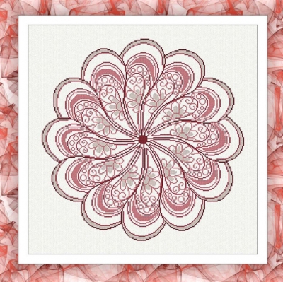 click here to view larger image of Daisy Mandala - Alessandra Adelaide Needleworks	 (chart (special))