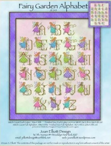 click here to view larger image of Fairy Garden Alphabet (chart)