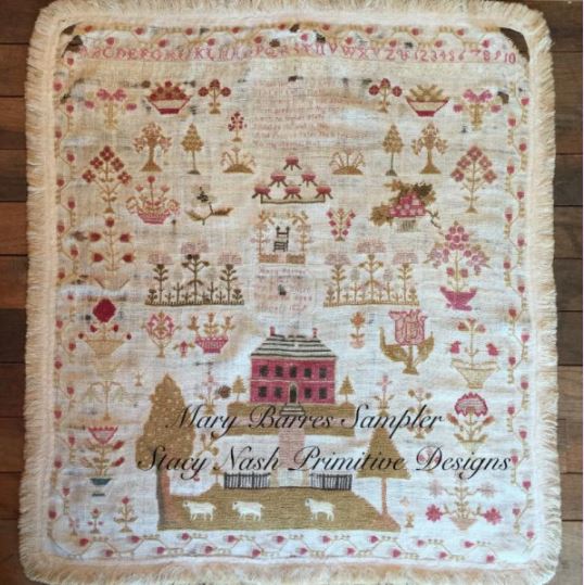 click here to view larger image of Mary Barres Reproduction Sampler (chart)