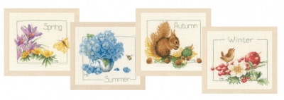 click here to view larger image of 4 Seasons (set of 4) (counted cross stitch kit)