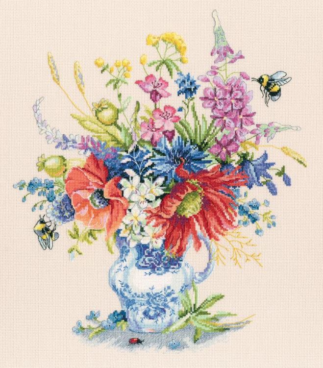 click here to view larger image of Summer in a Bunch (counted cross stitch kit)