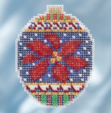 click here to view larger image of Christmas Poinsettia (counted cross stitch kit)