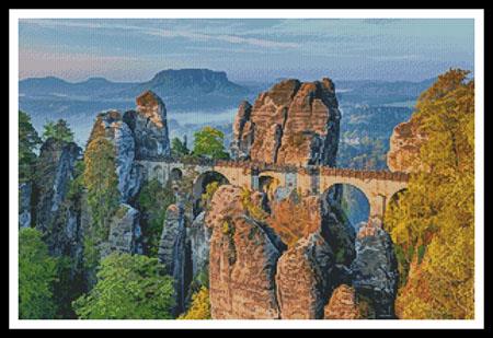 click here to view larger image of Bastei Bridge, Germany (chart)