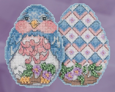click here to view larger image of Bluebird Egg (counted cross stitch kit)