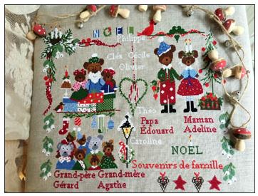 click here to view larger image of Souvenirs De Famille Natale (chart)