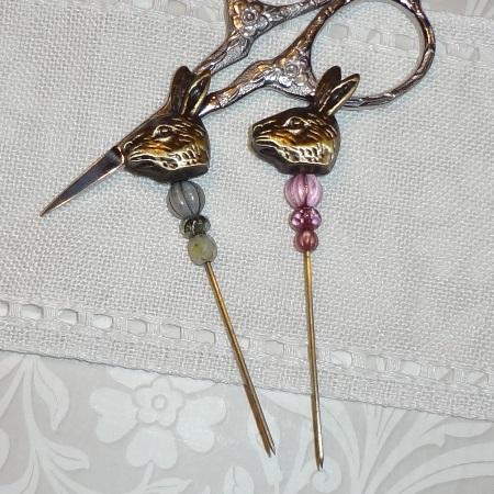 click here to view larger image of Bronze Rabbit Hat Pin (accessory)