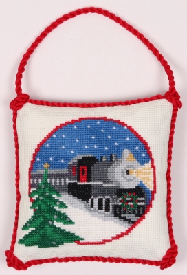 click here to view larger image of Christmas Train Ornament (counted cross stitch kit)