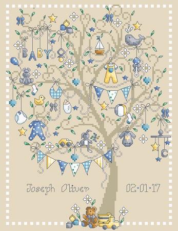 click here to view larger image of Baby Boy Tree (chart)