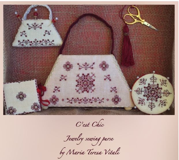 click here to view larger image of C'est Chic Jewelry Sewing Purse (chart)