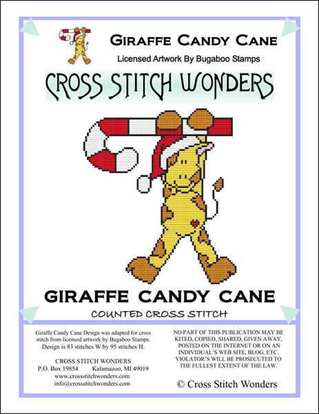 click here to view larger image of Giraffe Candy Cane (chart)