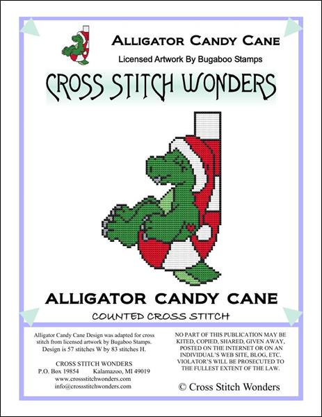 click here to view larger image of Alligator Candy Cane (chart)