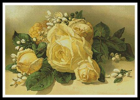 click here to view larger image of Golden Yellow Roses (chart)