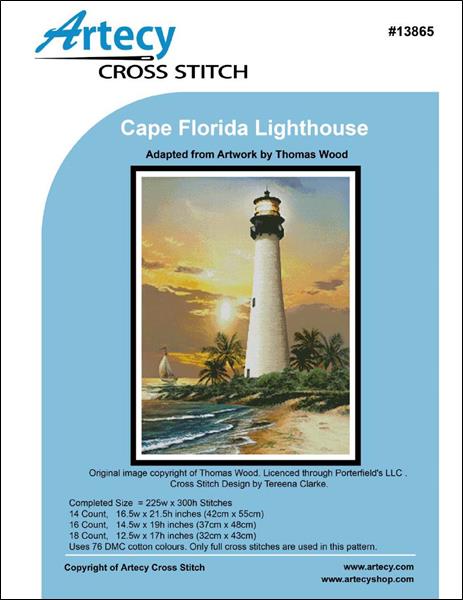 click here to view larger image of Cape Florida Lighthouse  (Thomas Wood) (chart)