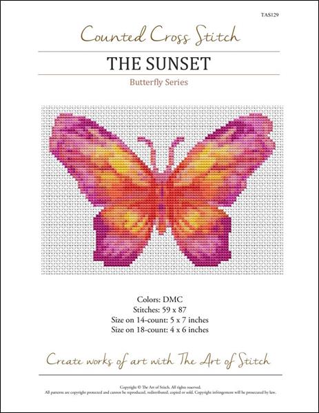 click here to view larger image of Butterfly Series - The Sunset (chart)