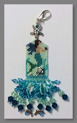 click here to view larger image of Summer Angel (A Mermaid) Fob (bead kit)
