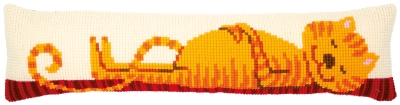 click here to view larger image of Funny Cat Draft Stopper (counted cross stitch kit)